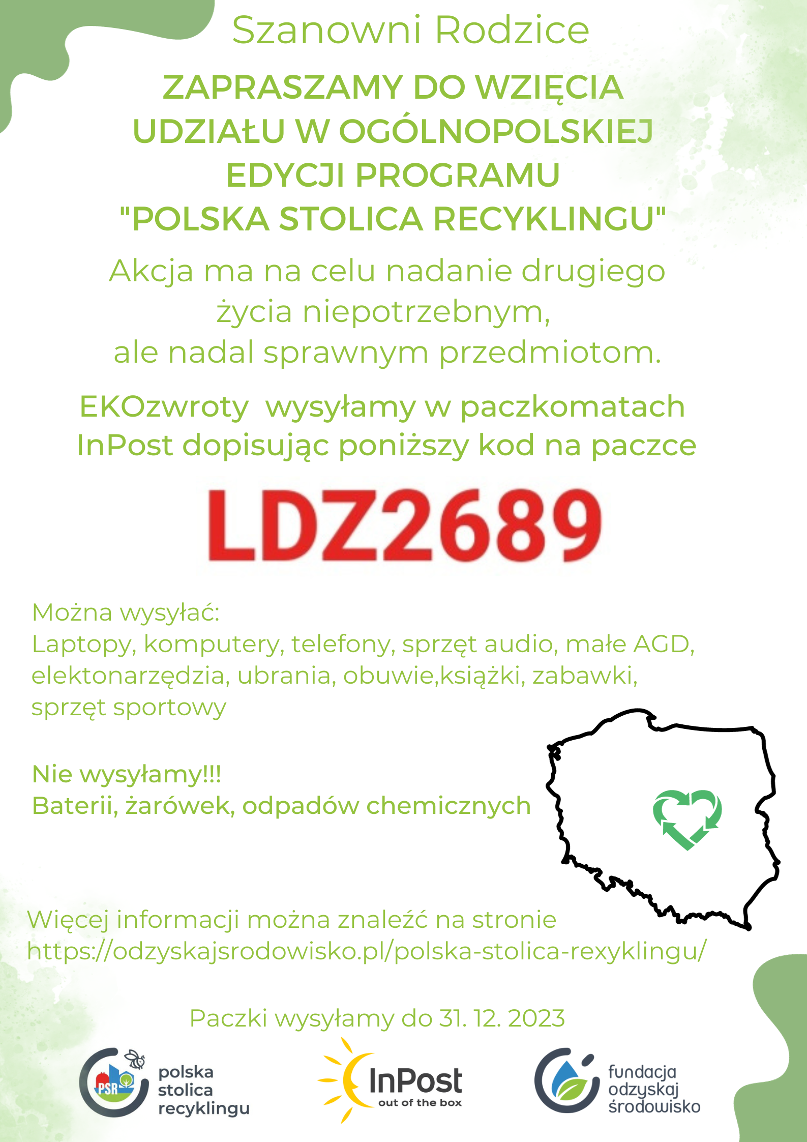 akcja ,,Polska stolica recyklingu"